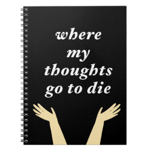 Funny Phrase mit Ta-da-Hands-Notebook Notizblock