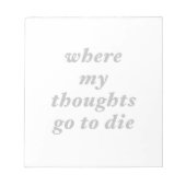 Funny Phrase Notizblock (Vorderseite)