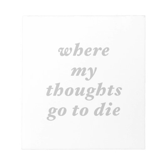 Funny Phrase Notizblock (Vorderseite)