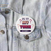Funny Phrase Retro Pixel Pink Lila Board Gamer Button (Beispiel)