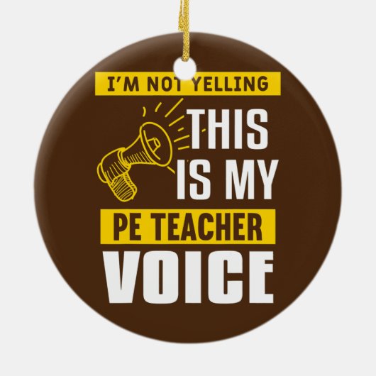 Funny Physical Bildung Lehrangebot für einen PE Keramik Ornament (Hinten)