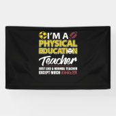 Funny Physical Bildung PE Lehrer Bewertung D Banner (Horizontal)