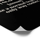 Funny Physical Education Teacher Definition Back T Poster (Ecke)