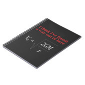 Funny Physical Joke Escape Velocity Gravity Scienc Notizblock (Linke Seite)