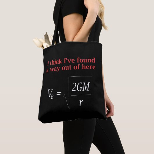 Funny Physical Joke Escape Velocity Gravity Scienc Tasche (Von Nahem)