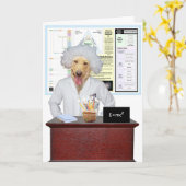 Funny Physical Labrador Geburtstagsgrüßen Karte (Gelbe Blume)