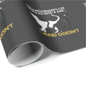 Funny Physical Science Schroedingers Cat Geschenkpapier (Rolleneckpunkt)