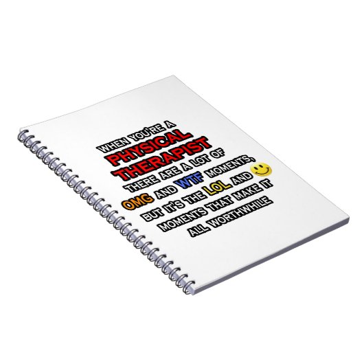 Funny Physical Therapist ... OMG WTF LOL Notizblock (Rechte Seite)