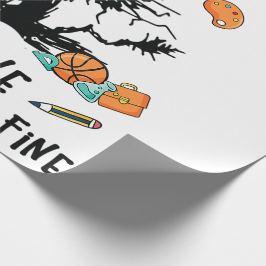 Funny Physical Velociraptor Distance Raptor über T Geschenkpapier (Ecke)