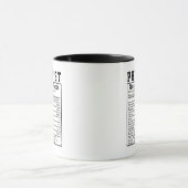 Funny Physicist Nutrition Fakten Mitarbeiter Mitar Tasse (Zentrum)