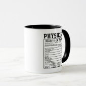 Funny Physicist Nutrition Fakten Mitarbeiter Mitar Tasse (VorderseiteRechts)