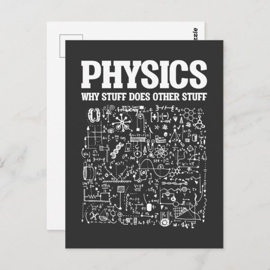 Funny Physicists Lehrer Physik Postkarte (Vorne/Hinten)