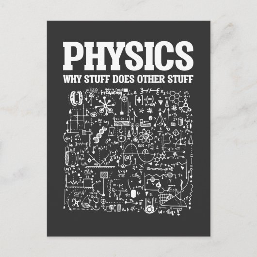 Funny Physicists Lehrer Physik Postkarte (Vorderseite)