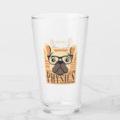 Funny PHYSICS Französisch Bulldog Science Teacher Glas (Rückseite)