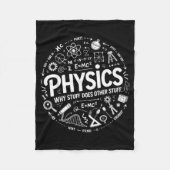 Funny Physics Nerd Science Humor Stem Quote  Fleecedecke (Vorderseite)