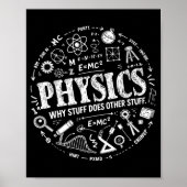 Funny Physics Quote For Science Lovers And Stem St Poster (Vorne)