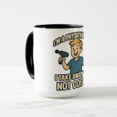 Funny Physiotherapeut Coffee Lover Design Tasse (Vorderseite Links)
