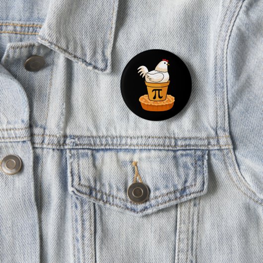 Funny Pi Day - Chicken Pot Pie - Mathematik Button (Beispiel)