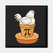 Funny Pi Day - Chicken Pot Pie - Mathematik Magnet (Vorne)