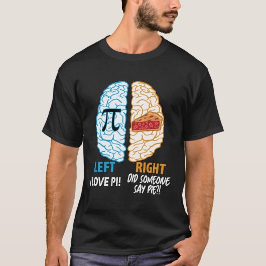Funny Pi Day Math Lover Brain I Liebe Pi hat jeman T-Shirt (Vorderseite)