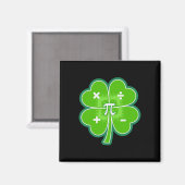 Funny Pi Day Math Patricks Day Kleeblatt Grün Magnet (Vorderseite/Rückseite)
