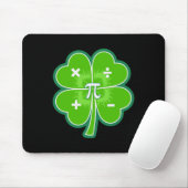 Funny Pi Day Math Patricks Day Luck Shamrock Green Mousepad (Mit Mouse)