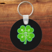 Funny Pi Day Math Patricks Day Luck Shamrock Green Schlüsselanhänger (Vorderseite)