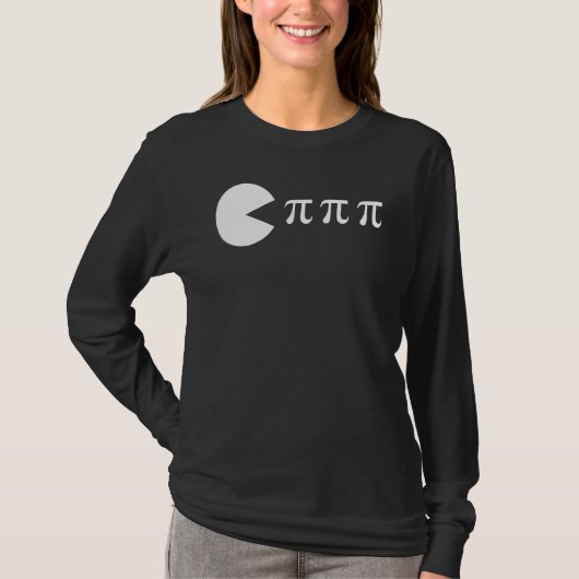 Funny Pi Day Math Science Ate Pi Symbol T-Shirt (Vorderseite)