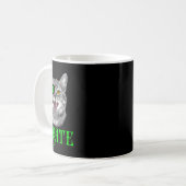 Funny Pi Day Math Science Cat Pirate Color Kaffeetasse (Vorderseite Links)