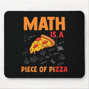 Funny Pi Day Mathe ist ein Stück Pizza Mathe und P Mousepad