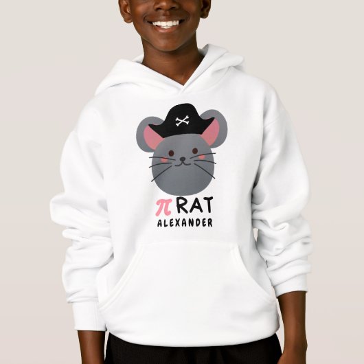 Funny Pi day - Pi RAT Hoodie (Vorderseite)