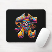 Funny Pi Day Pirate Pi Symbol Math farbenfroh Math Mousepad (Mit Mouse)