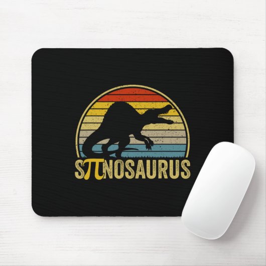 Funny Pi Day Pun - Spinosaurus Dinosaur Math Teach Mousepad (Mit Mouse)