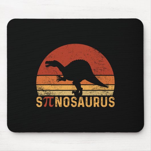 Funny Pi Day Pun Spinosaurus Dinosaur Math Teacher Mousepad (Vorne)