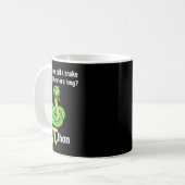 Funny Pi Day Puns Pithon Math Lehrer Jokes Frauen Kaffeetasse (Vorderseite Links)