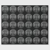 FUNNY PI DAY SCHWARZ UND WEISS GESCHENKPAPIER (Flach)
