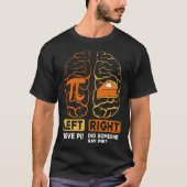 Funny Pi Day Shirt Left Vs Right Brain Pie cute Ma (Vorderseite)