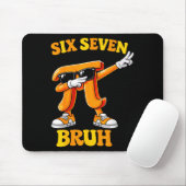 Funny Pi Day Six Seven Bruh 6 7 Math Meme Kids Boy Mousepad (Mit Mouse)