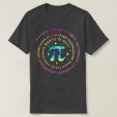 Funny Pi Day Spiral Pi Mathe Gefärbte Krawatte Leh T-Shirt (Design vorne)