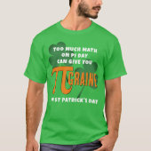 Funny PI DAY ST PATRICK'S DAY Math T-Shirt (Vorderseite)