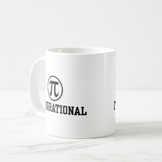 Funny Pi Kaffeetasse (Vorderseite Links)