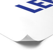 Funny Pi Left Brained Right Brained Poster (Ecke)