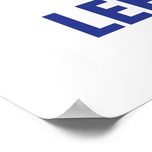 Funny Pi Left Brained Right Brained Poster (Ecke)