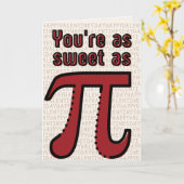Funny Pi Math Joke Valentine Card Karte (Gelbe Blume)
