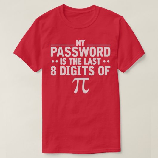 Funny Pi Math Lover Geschenk T-Shirt (Design vorne)