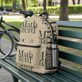 Funny Pi Math Nerd Science Teacher Light Brown Bedruckter Rucksack