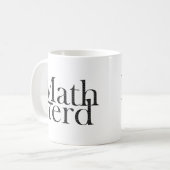 Funny Pi Mathe Nerd Science Teacher Black and Whit Kaffeetasse (Vorderseite Links)