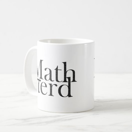 Funny Pi Mathe Nerd Science Teacher Black and Whit Kaffeetasse (Vorderseite Links)