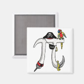 Funny Pi rate Pi Day Spaß Magnet (Vorderseite/Rückseite)