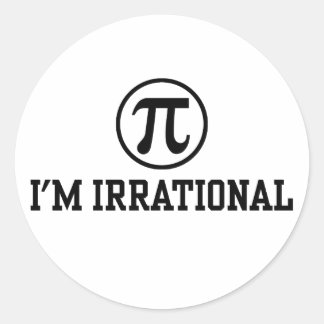 Funny Pi Runder Aufkleber